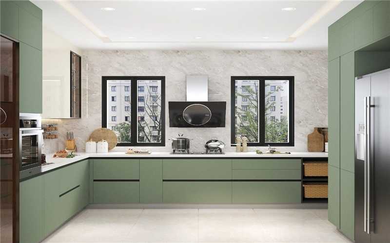L-Shaped Acrylic Kitchen