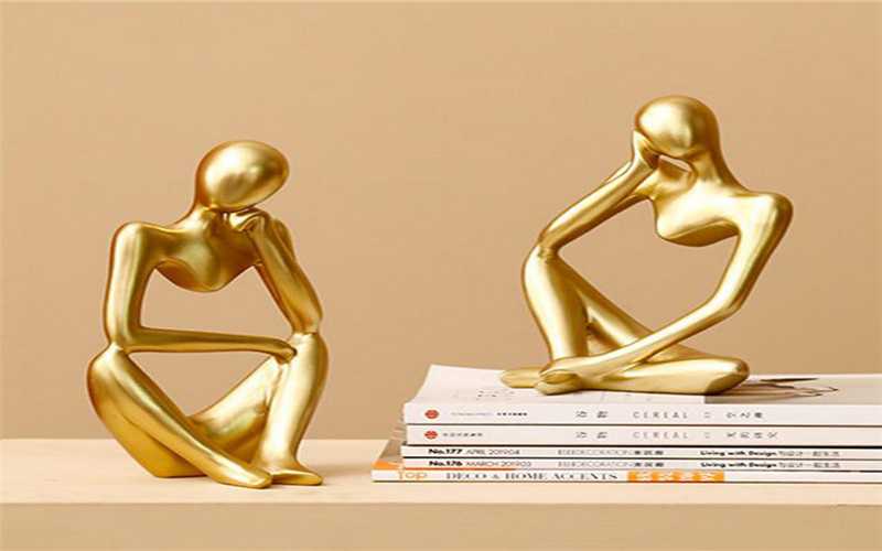 Abstract Resin Statue